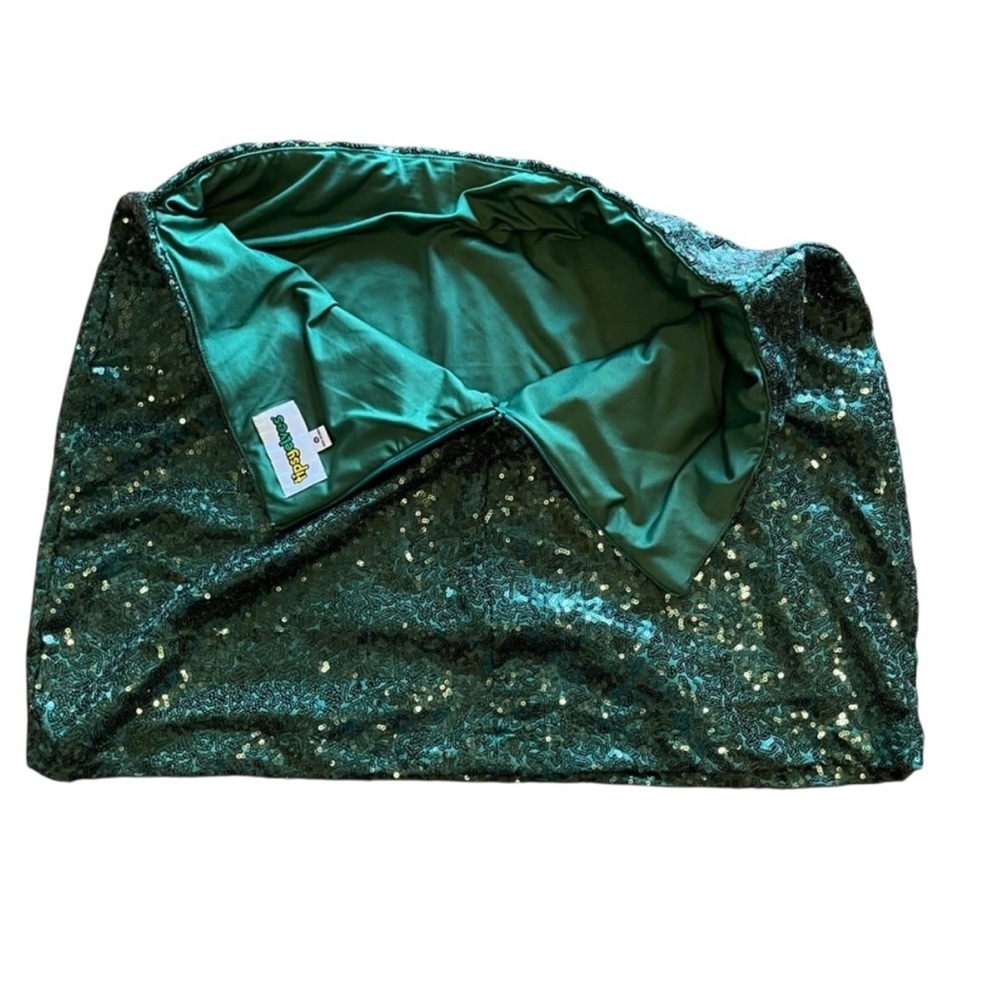Tipsy Elves Green Sequin Skirt NWT Mini Holiday Party St Patrick’s Day - Picture 4 of 7